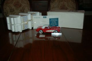 Franklin 1959 Chevrolet Corvette 1/24 Scale Diecast W/box And Paper Work