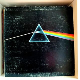Dark Side Of The Moon Pink Floyd 1973 Vinyl Harvest Records 1st Press 2 Posters