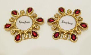 2 Jay Strongwater Neiman Marcus Mini Picture Frames Pendant Brooch