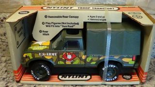 Rare 1983 Ford Ranger Vintage Nylint Us Army Green Pickup Truck Troop Transport