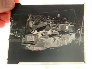 WWII Photo Negative Captured German SdKfz Tank Truck Wehrmacht 2 2