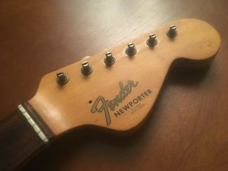 1970s Fender Newporter Acoustic Guitar Neck Vintage Authentic Kluson Deluxe