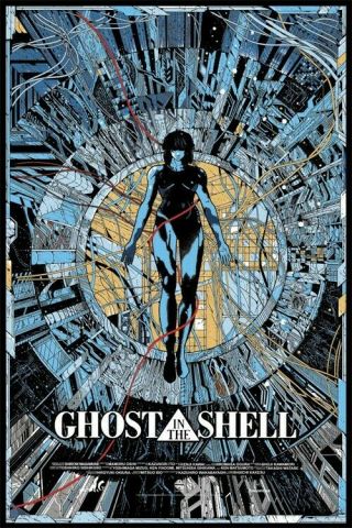 Ghost In The Shell - Kilian Eng Mondo Sdcc 2014 Cinema Poster Ap Edition Of 45