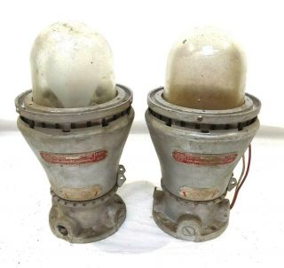 Vintage Industrial Appleton Electric Light Fixtures Pendant Lamp Explosion Proof