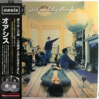 Oasis " Definitely Maybe " 25th Anniv.  Edition Silver Vinyl 2 X Lp Japan W/obi
