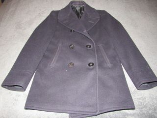 Vintage Us Navy Wool Pea Coat Size 36 Clothing Supply Office Great Shape