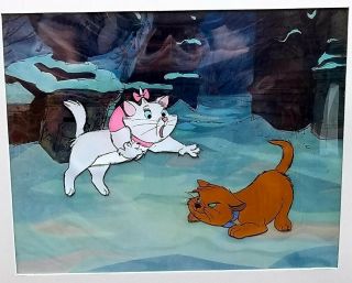 1970 Walt Disney The Aristocats Kitten Cat Production Animation Cel