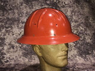 Vintage Fiberglass Jackson Sh - 1 Orange Hard Hat