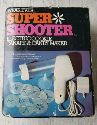 “complete” Vintage Wear Ever Shooter Cookie Candy Maker Press 70001