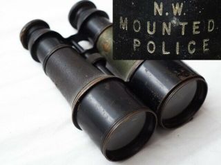 Ultra Rare Nwmp North West Mounted Police Boer War Day & Night Binoculars