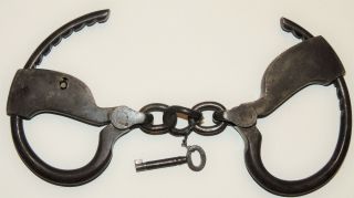 Obsolete 1882 Rare Nwmp North West Mounted Police Tower Handcuffs Cuffs Rare