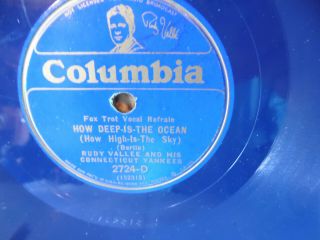 Rudy Vallee & His Ct Yankees Bue Wax Col.  1932 Please / How Deep Is The Ocean V,