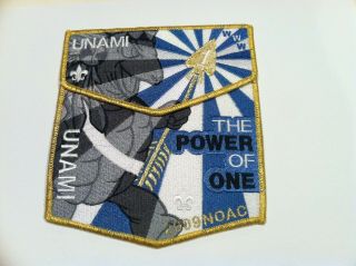 Boy Scout Order Of The Arrow Unami Lodge 1 Noac 2009 Delegate Flap Patch Set
