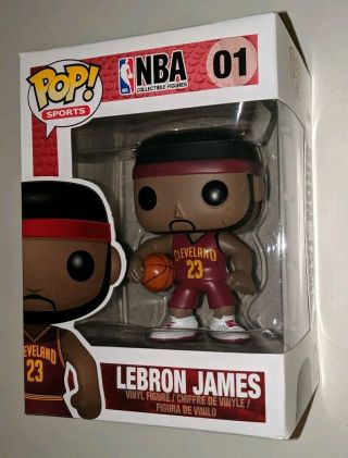 Funko Pop Sports Nba Lebron James 01 Cleveland Miami Heat Box Error