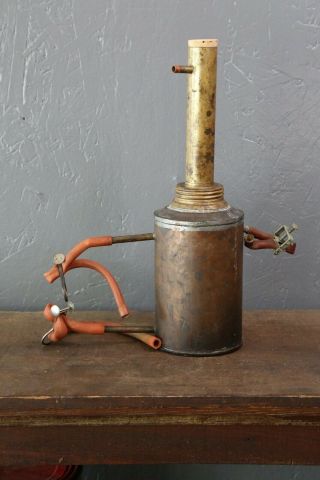 Vintage Antique Copper Still Boiler Moonshine Science Project Old Pot Container