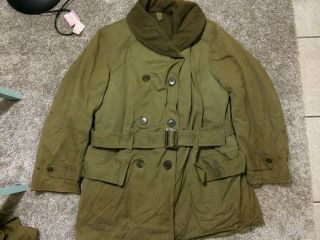 Us Ww2 Jeep Jacket 1941 Dated Has All Buttons Sz 40 - 42