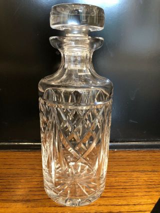 Waterford Crystal Glass Decanter With Stopper - Lismore Pattern