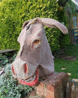 Vintage Pantomime Horse Head Early 20th C Prop Or Restore