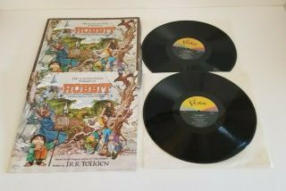 The Hobbit 2 Lp Box Set Soundtrack 1977 Booklet Vinyl Record Tolkien