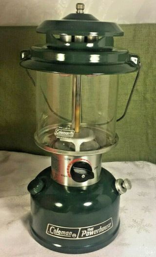 Vintage Coleman Powerhouse Lantern 1 - 1990 Model 290a 700 W/case