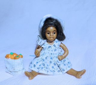 Antique All Bisque German Figural Mignonette Doll Germany Doll African American