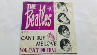 The Beatles»cant Buy Me Love«1964 Vg/vg Norway 7 " Single 45