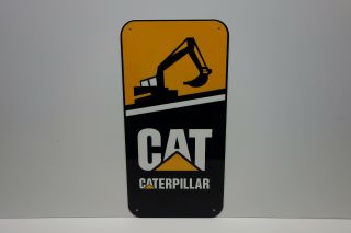 Caterpillar Excavator Dealer Die Cut Sign Rare Late 70 