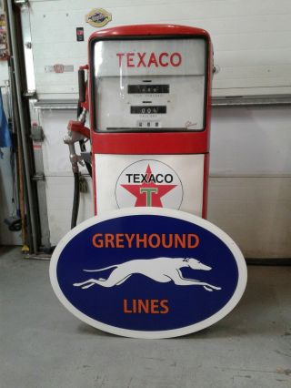 Classic Vintage Style 37 Inch Greyhound Lines Sign