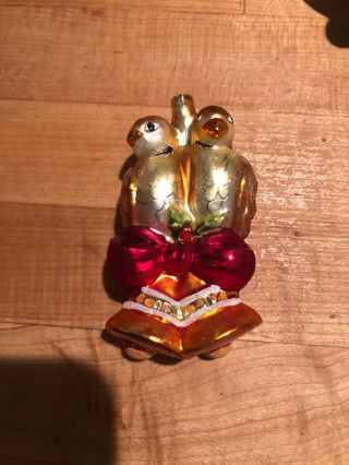 Christopher Radko 2004 Two Turtle Doves Ornament 12 Days Of Christmas