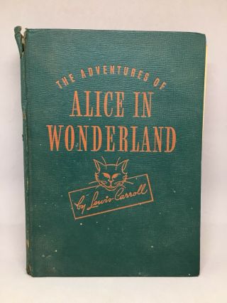 Vintage 1945 The Adventures Of Alice In Wonderland By Lewis Carroll Whitman Pub