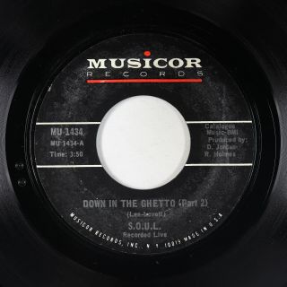 Funk 45 - S.  O.  U.  L.  - Down In The Ghetto - Musicor - Mp3