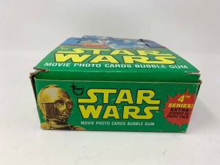 VINTAGE 1977 TOPPS STAR WARS TRADING CARDS 4TH SERIES EMPTY BOX ONLY 2