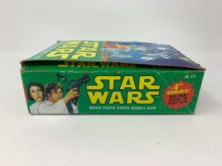 VINTAGE 1977 TOPPS STAR WARS TRADING CARDS 4TH SERIES EMPTY BOX ONLY 3