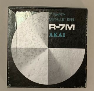 Vintage Akai R - 7m Metal Aluminum 7 " 7 Inch Take Up Reel Reel - To - Reel