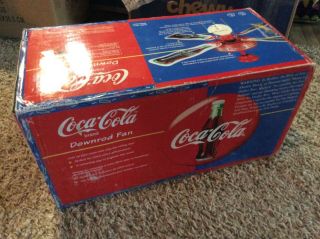 Vintage Coca Cola 44 " 1997 Ceiling Fan Model S0314