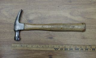 Old Tools,  Vintage Craftsman =m= Straight Claw Hammer,  1lb.  6.  4oz. ,  Very Good