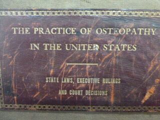 LARGE RARE VINTAGE 1930 ' S - 40 ' S THE PRACTICE OF OSTEOPATHY - LEGAL LEDGER BOOK 2