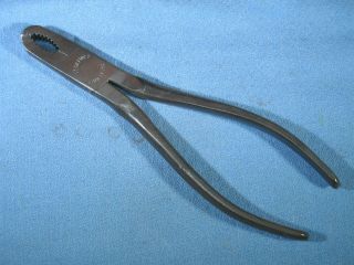 Vintage Utica 1300 - 6 Gas Burner Pliers W/knurled Grips Usa Tool