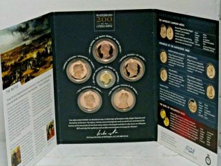 Top Quality The Battle Of Waterloo 200th Anniversary Collectors Gold 14ct Coin