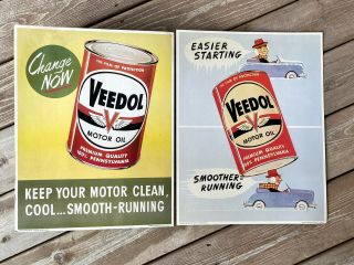 Veedol Flying A Gas Oil Sign Poster 2 1958