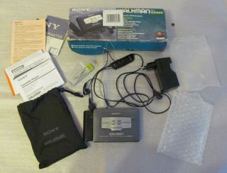 Vintage Walkman Sony Wm - Ex660 W/ All Accessories,