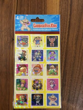 Garbage Pail Kids Series 1&2 Sticker Pack 4 Sheets Ea. ,  3 Packs & 6 Sheet Pack 2