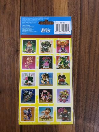 Garbage Pail Kids Series 1&2 Sticker Pack 4 Sheets Ea. ,  3 Packs & 6 Sheet Pack 3