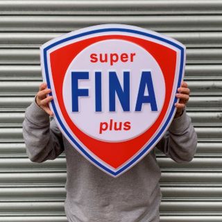 Fina Plus Logo Led Light Box Wall Sign Garage Gas Station Petrol Gasoline