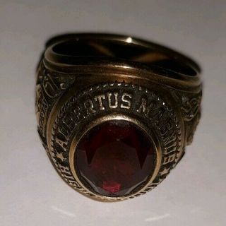 1965 Albertus Magnus High School Ring Bardonia York 10 K Size 9