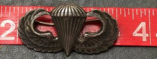 Ww2 Us Army Airborne Paratrooper Qualification Jump Wings Sterling Pin Gerber
