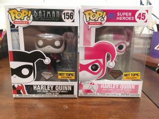 Funko Pop Heroes Batman Harley Quinn Diamond Vinyl Figure And Pink