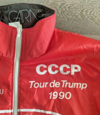 Extremely Rare 1990 Tour De Trump Russian Soviet Union Ussr/cccp Racing Jacket
