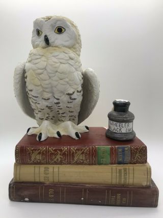 1979 Ezra Brooks Porcelain Full Size The Snowy Owl