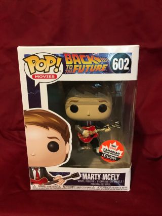 Funko Pop Marty Mcfly With Guitar 602 Canadian Convention Exclusive